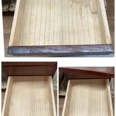 S238 ⭐ 一枚板座机 文机 ローテーブル レトロ家具 幅120cm USEDの画像