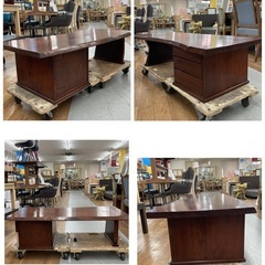 S238 ⭐ 一枚板座机 文机 ローテーブル レトロ家具 幅120cm USEDの画像