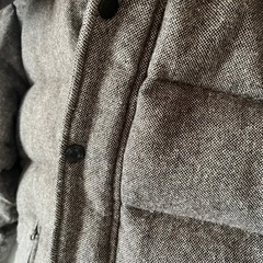 BEAMS ビームス お洒落なウールツイード生地 ダウンコート メンズS　★ダウン90%フェザー10%★の画像