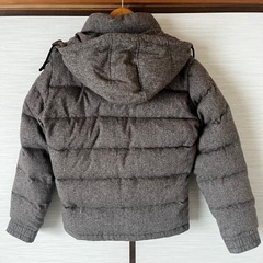 BEAMS ビームス お洒落なウールツイード生地 ダウンコート メンズS　★ダウン90%フェザー10%★の画像