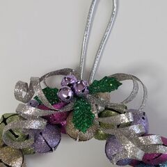 クリスマスリース　キラキラ鈴の画像