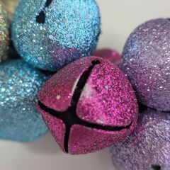 クリスマスリース　キラキラ鈴の画像