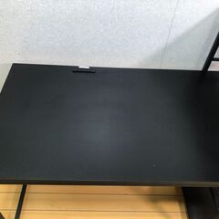 YAMAZEN 山善 ヤマゼン ラック付きデスク MRPE-1260 120cm PCデスク 作業台 パソコンデスク 収納棚 スチールフレーム アイアン風　251124-3-①の画像