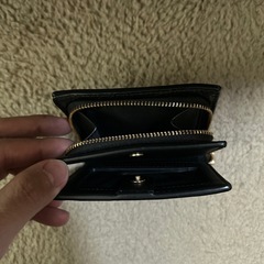 COACH2つ折り財布BLACKの画像