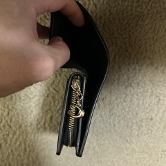 COACH2つ折り財布BLACKの画像