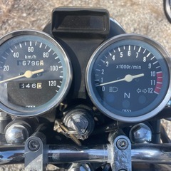 GN125カスタム！社外マフラーつきの画像