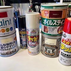 未使用塗料いろいろの画像