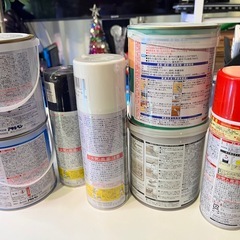 未使用塗料いろいろの画像