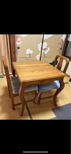 カフェテーブルセット（木製）