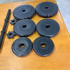 【自宅トレーニング用】ダンベルプレートセット＋ダンベルバー／2.5 kg×2・1.25 kg×2・0.75 kg×2／岐阜県多治見市小泉町付近の画像