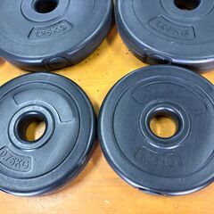 【自宅トレーニング用】ダンベルプレートセット＋ダンベルバー／2.5 kg×2・1.25 kg×2・0.75 kg×2／岐阜県多治見市小泉町付近の画像