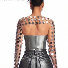 キラキラ装飾スリーブ　、SHIEN、1番の画像