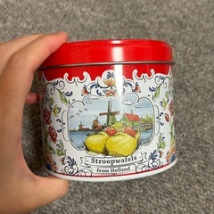 オランダ　ストロープワッフル　空き缶の画像