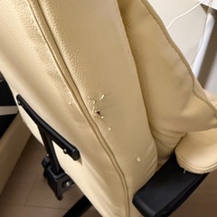 オフィスチェア　かわせい革製の画像