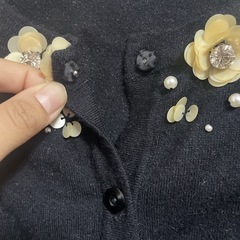 le reve vanillerのフラワースパンコールカーディガンです☺️の画像