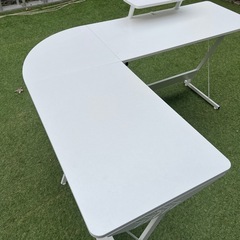 L字　ゲーミングデスク　パソコンデスク　幅147cmの画像