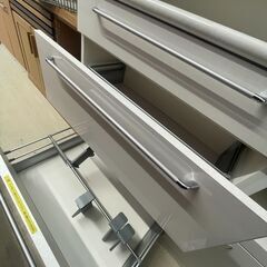 【ジャングルジャングル滋賀草津店】ジモティ来店特価‼ 食器棚 ホワイト J-251185の画像