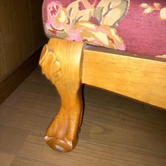 フラワー柄2人掛けソファ☆の画像