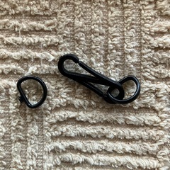 クリップ　プラスチック　ブラック　手芸素材