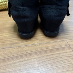 ブーツ ブラック 黒  LL  24.5 25cmの画像
