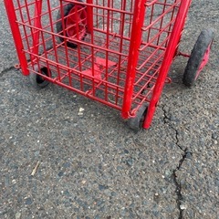 キャプテンスタッグ 楽々カゴキャリー(レッド)の画像