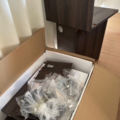 テレビ台幅150cmダークブラウンの画像