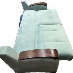 🛋フランスベッド ソファーベッド「ソーホー」✨ブルーの画像