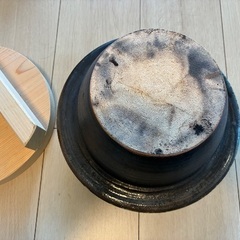 【取引中】陶器の羽釜 5合炊き 【ご飯釜】 の画像
