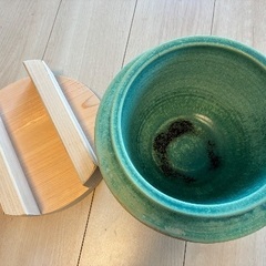 【取引中】陶器の羽釜 5合炊き 【ご飯釜】 の画像