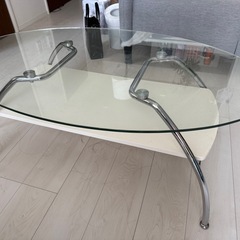 ガラス　ローテーブルの画像