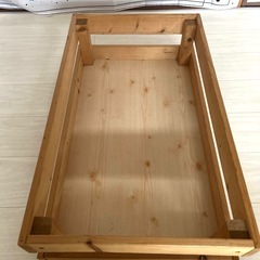 木製キャスター付きワゴン？の画像