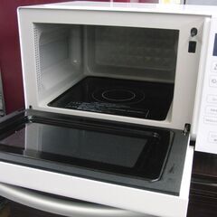 Haier 電子レンジ 2021年製 JM-FH18G フラット庫内 18L ホワイト ヘルツフリー キッチン家電 ハイアール 札幌 手稲の画像