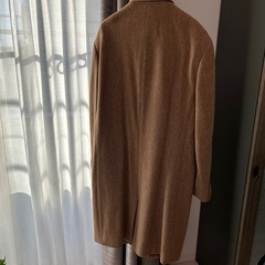メンズ　ロングコート　黄土色　ＬＬの画像