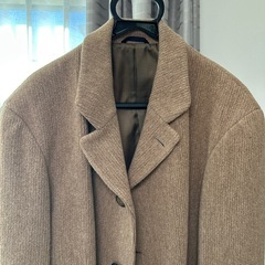 メンズ　ロングコート　黄土色　ＬＬの画像