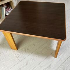 こたつ機能付きローテーブル 60cm×60cm　天板リバーシブルの画像