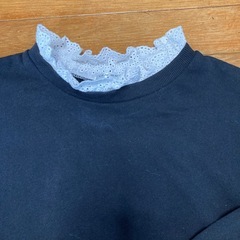 レース付きニットの画像