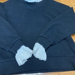 レース付きニットの画像