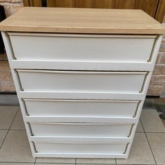 チェスト　タンス　5段　ミッキーの画像