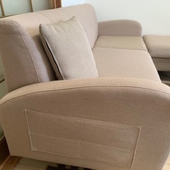 3人がけソファ(単体クッション椅子1個+クッション1個付き)の画像