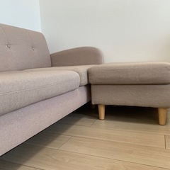 3人がけソファ(単体クッション椅子1個+クッション1個付き)の画像