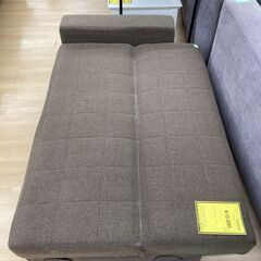 A-622【リユースのサカイ野々市店】ジモティ来店特価‼ 2人掛けソファー ブラウン 布地 クリーニング済みの画像