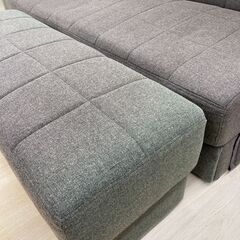 A-622【リユースのサカイ野々市店】ジモティ来店特価‼ 2人掛けソファー ブラウン 布地 クリーニング済みの画像