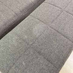 A-622【リユースのサカイ野々市店】ジモティ来店特価‼ 2人掛けソファー ブラウン 布地 クリーニング済みの画像