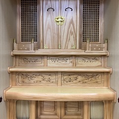 祖霊舎アッシュ無垢クリヤー仕上げ現品大処分‼︎の画像