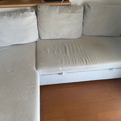 【値下げ】カウチソファベッド　ニトリの画像