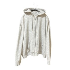 ヴィンテージ　フルジップ スウェット パーカー ライトグレー XLの画像