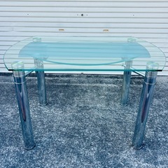 ガラス ダイニングテーブル 食卓 円卓  テーブル 天板 角形座卓 調節可能テーブルの画像
