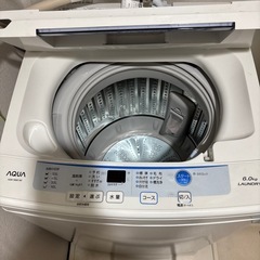 【2016年製AQUA 】洗濯機(1/20〜25引渡し)の画像
