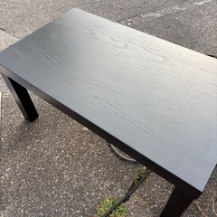 ドウシシャ 木製 コーヒーテーブル ダークブラウン ローテーブルの画像