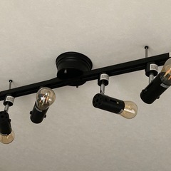 【おしゃれ】【工事・工具不要】ダクトレール照明(※電球は付属していません)の画像